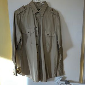 Cabela's Men's Lightweight Button-Front Bush Shirt  in Khaki